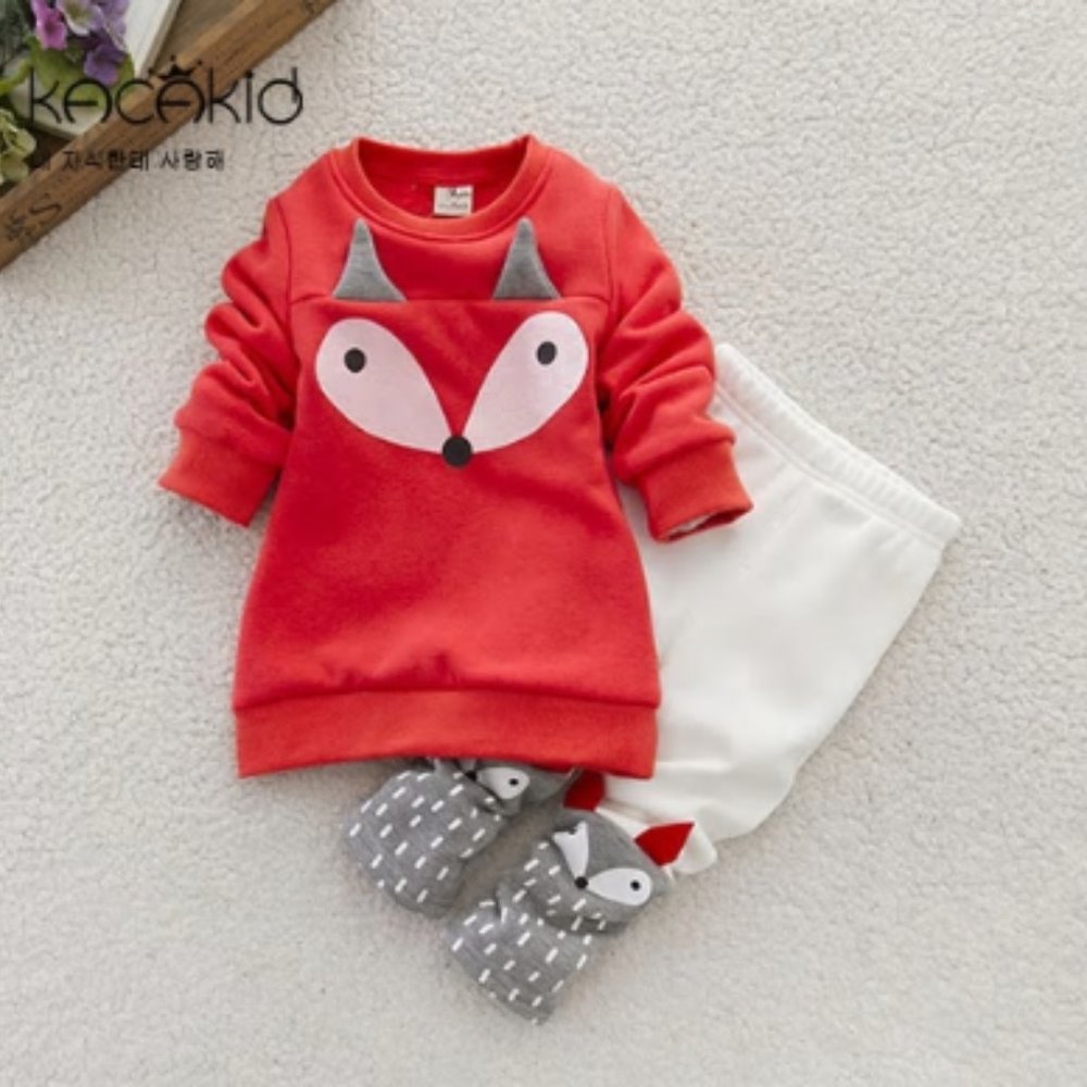 3T Fox Fleece Sweats (swearshirt and pants set)
